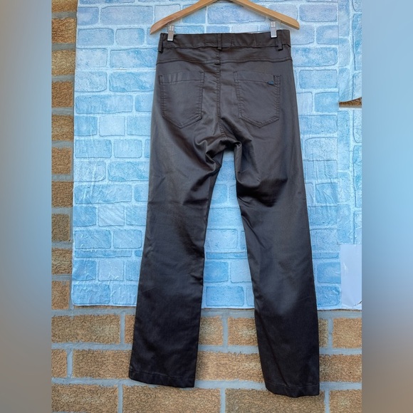Bevy Flog exposed button fly vegan leather pants size 30 /10 - Picture 12 of 16
